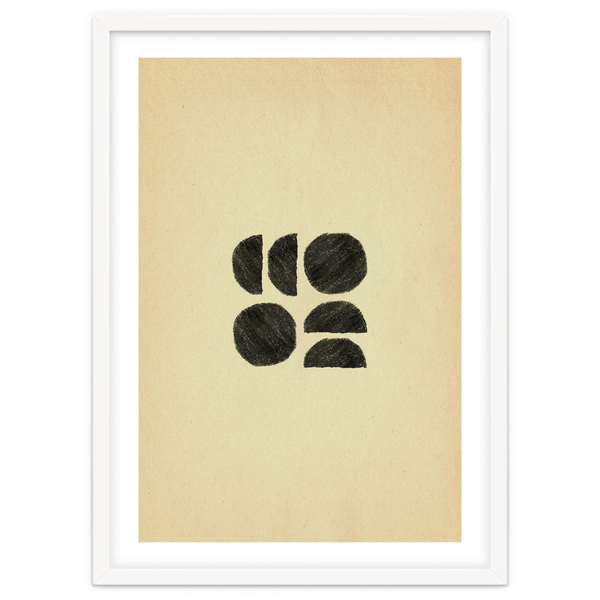 Abstract mid-century modern shapes