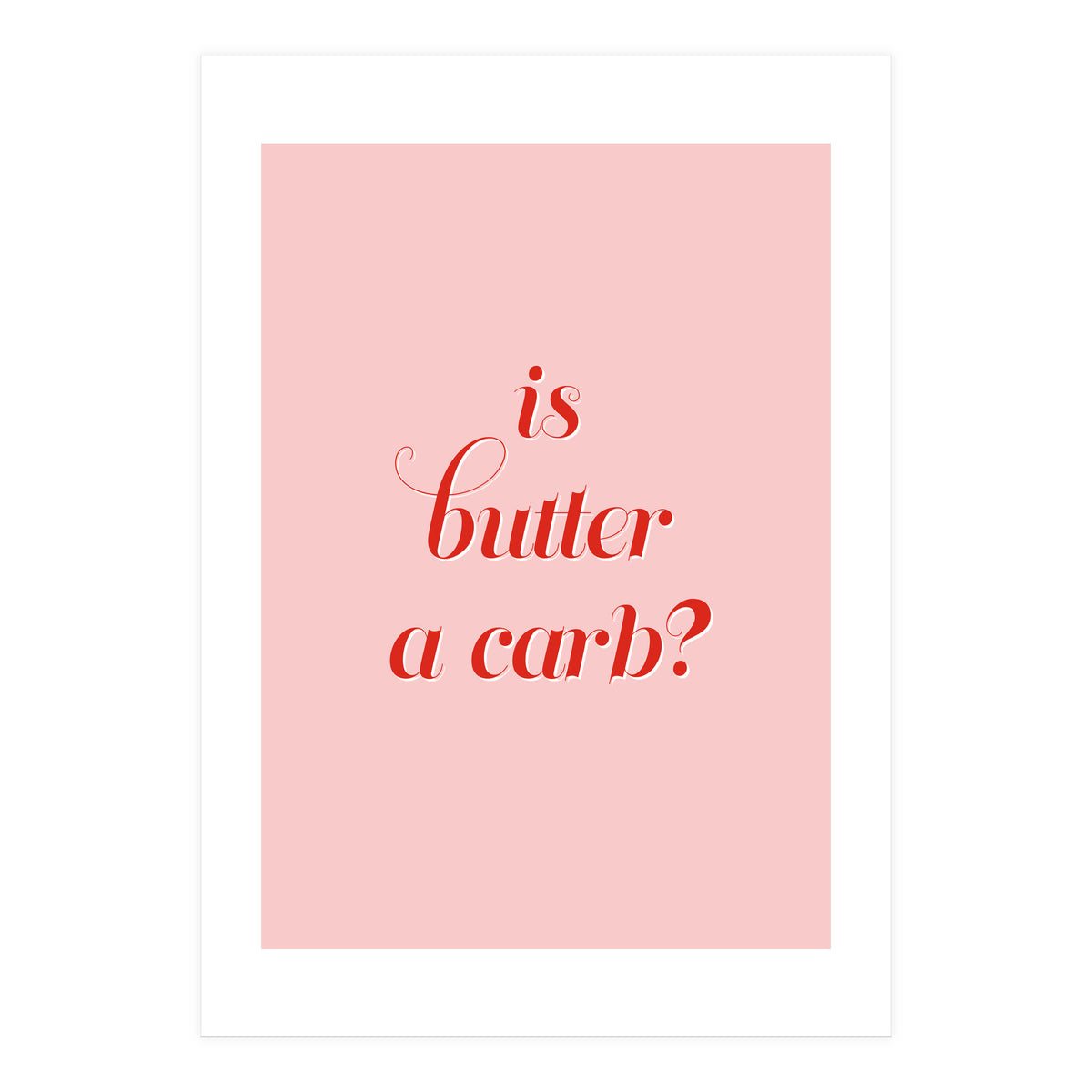Is butter a carb? (Print Only)