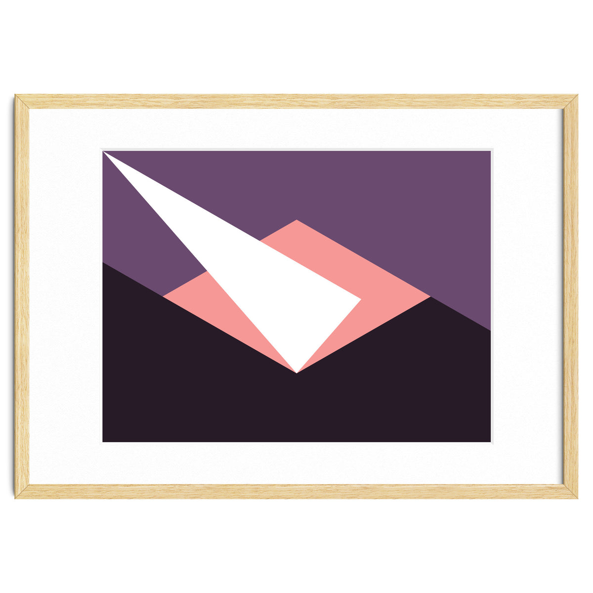 Geometric Shapes No. 59 - pink & purple