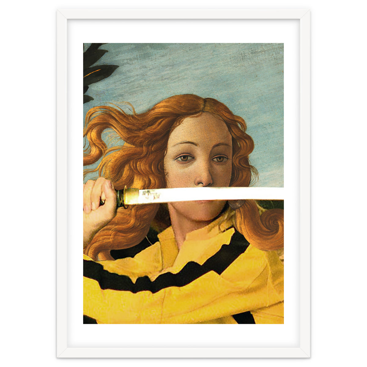 Venus of Sandro Botticelli and Beatrix Kiddo from Kill Bill