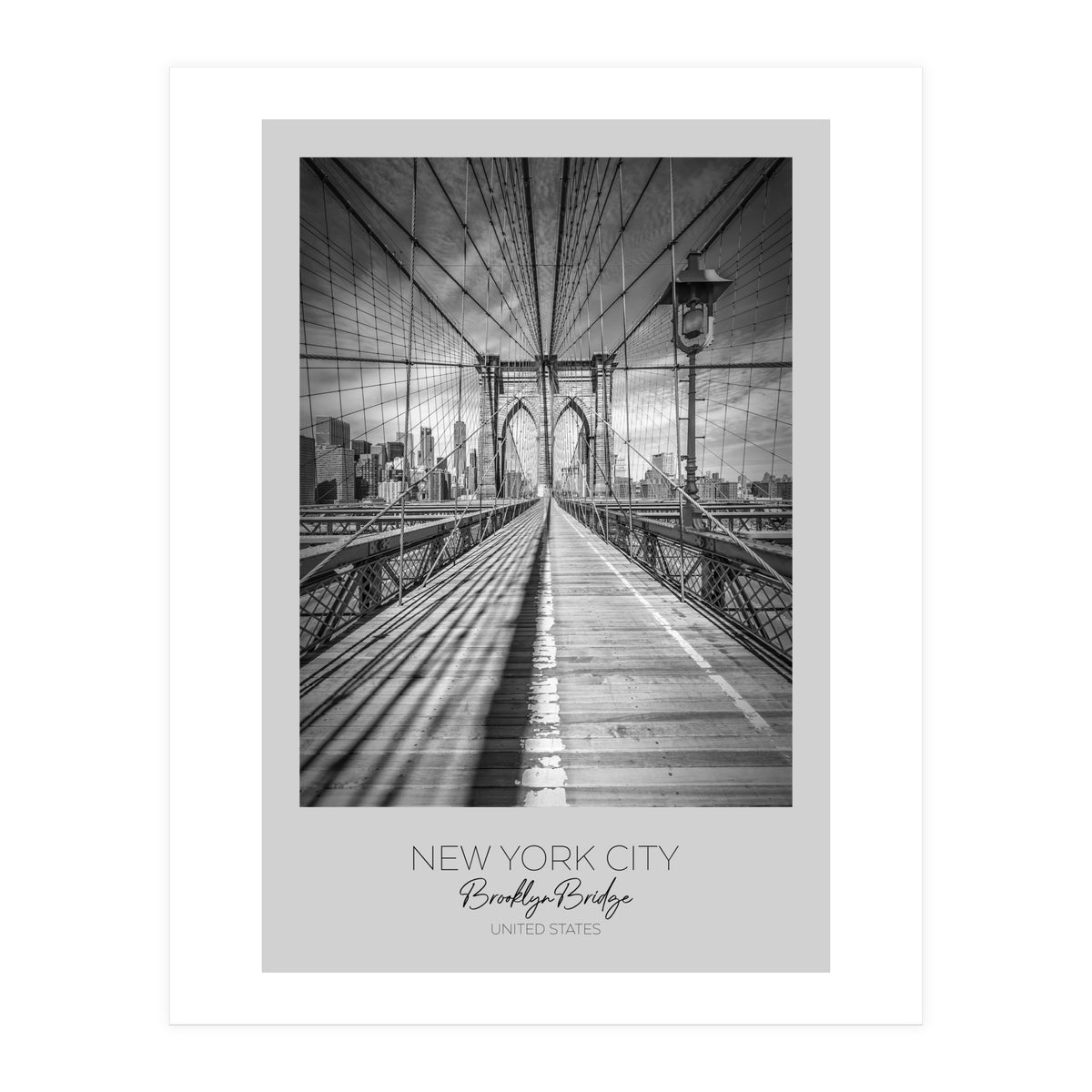 In focus: NEW YORK CITY Brooklyn Bridge (Print Only)