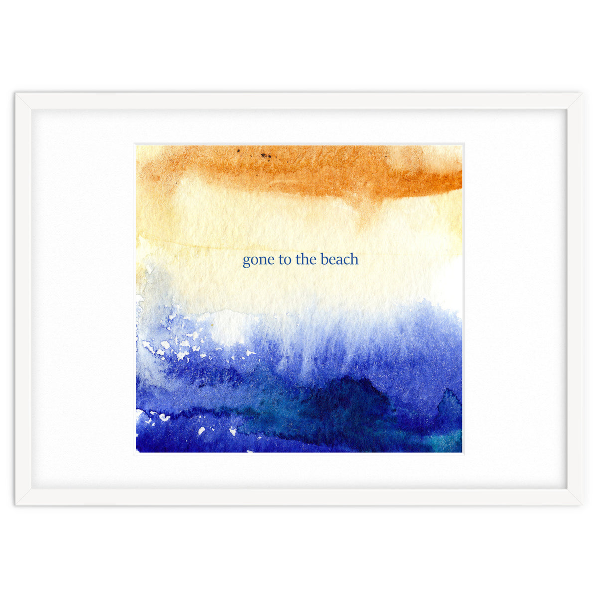 Gone to the beach || watercolor