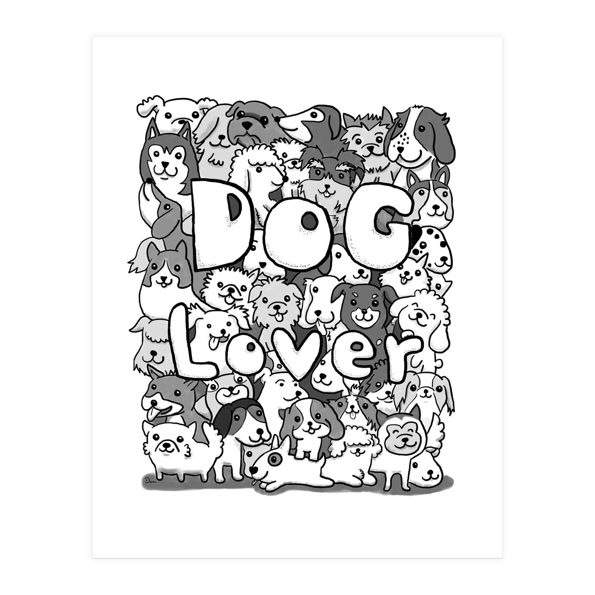Doodle 72:  Dog Lover (Print Only)