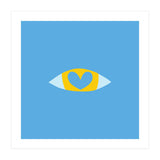 Heart Eye - BLUE (Print Only) thumbnail