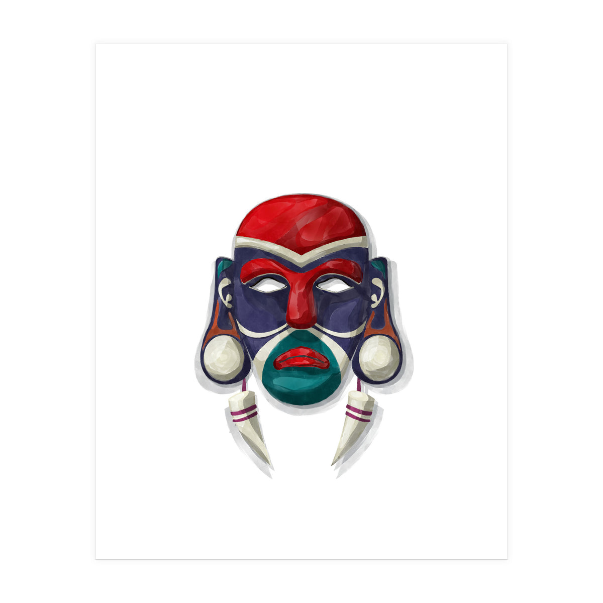 Tribal Mask 5 (Print Only)