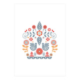 Scandinavian Folk Art Pattern (Print Only) thumbnail