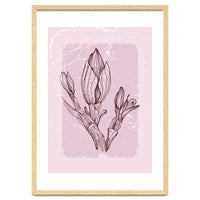 Magnolia Simple Minimal Geometric - Boho Botanical Leave