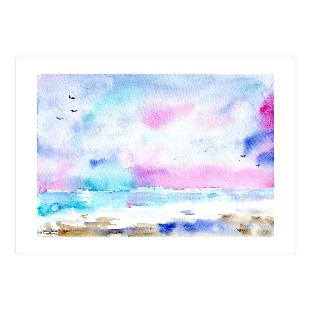 Tenderness of the sea || watercolor (Print Only)