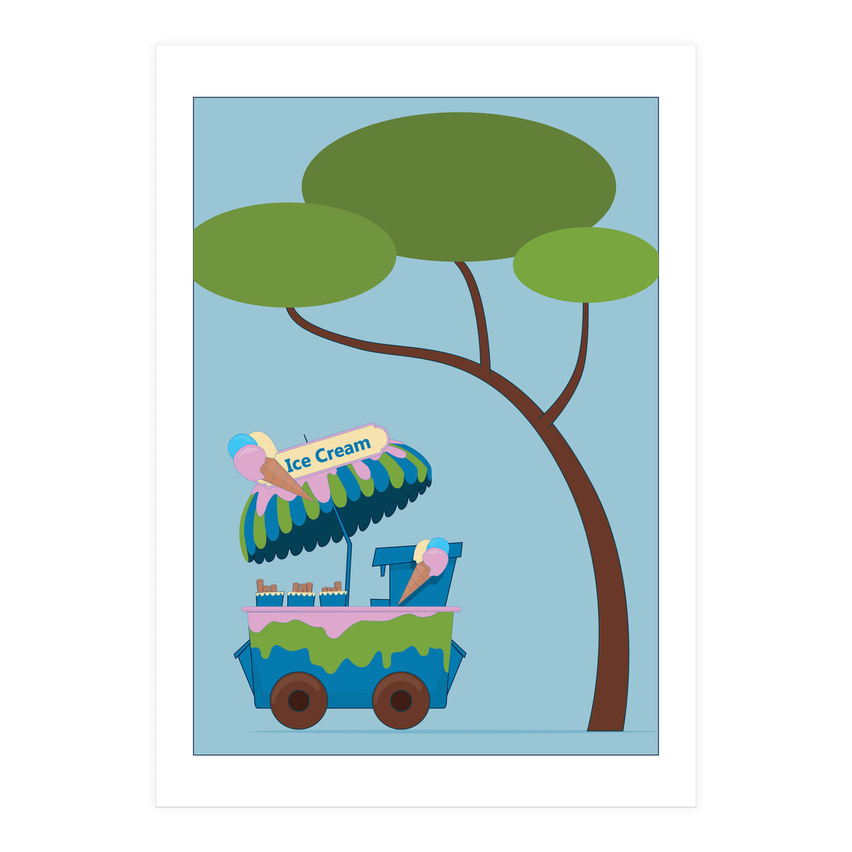 Ice Cream Stand (Print Only)
