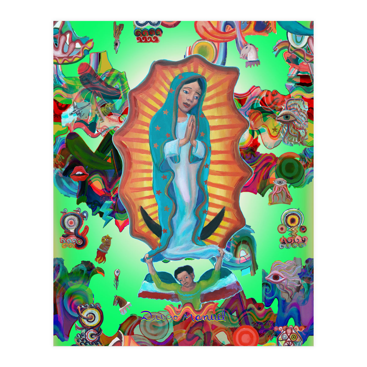 Virgen Y Graffiti 18 (Print Only)