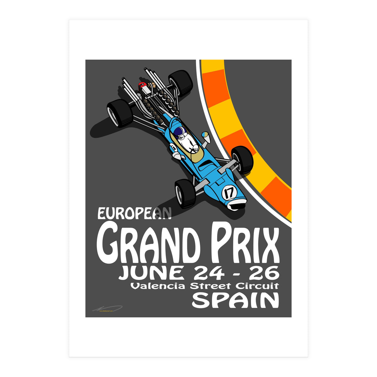 European Grand Prix poster (Print Only)