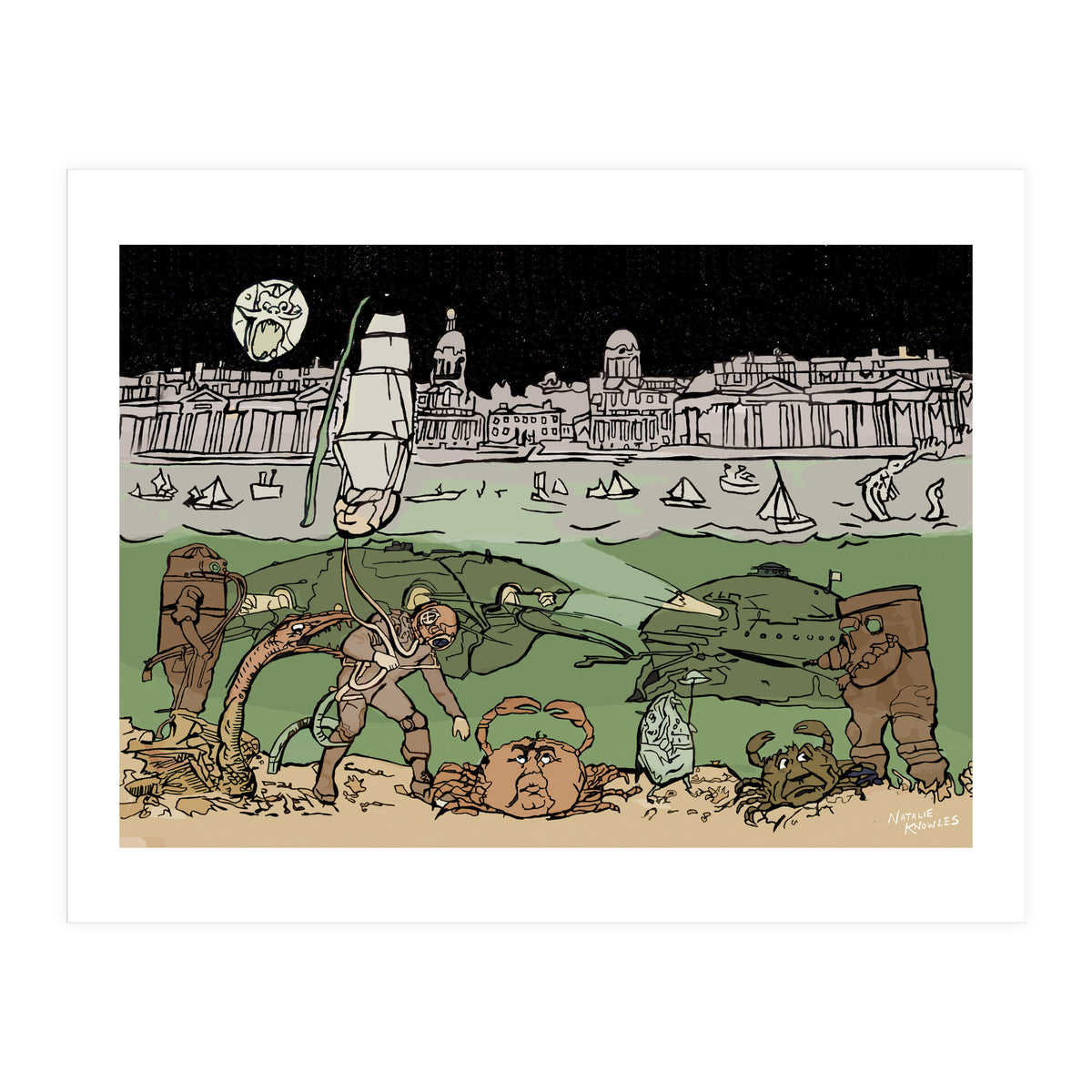 Subsaliens Go Down To Sea (Print Only)