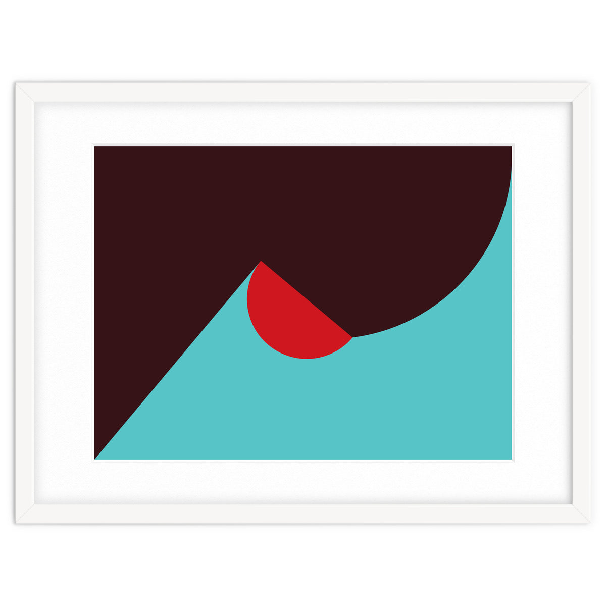 Geometric Shapes No. 8 - blue, purple & red