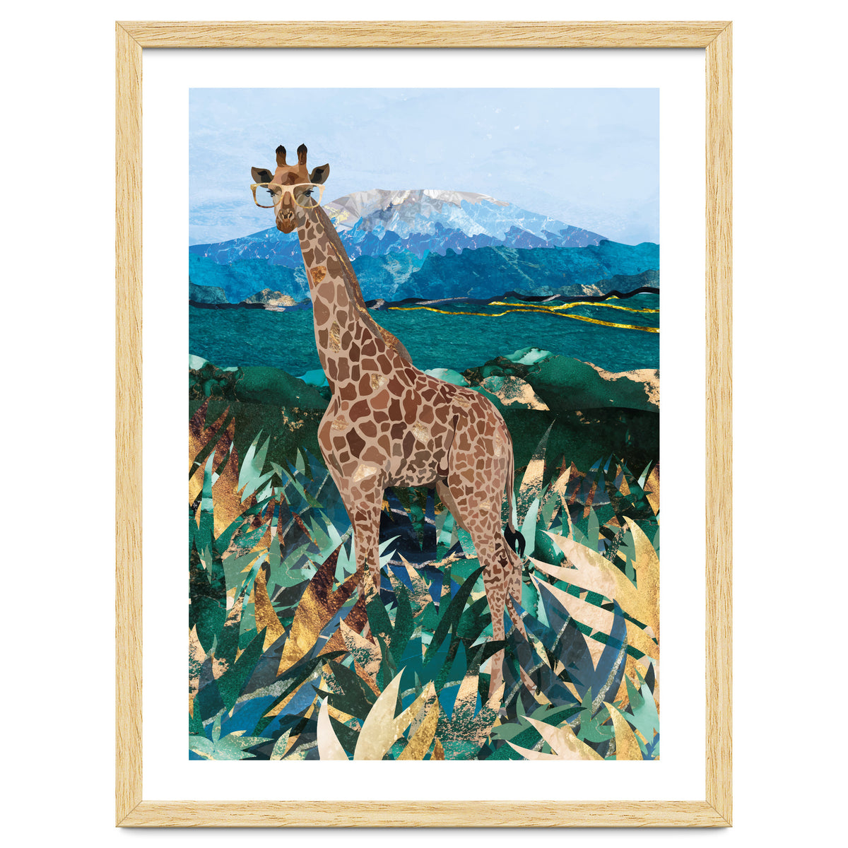 Giraffe in the tropical savanna