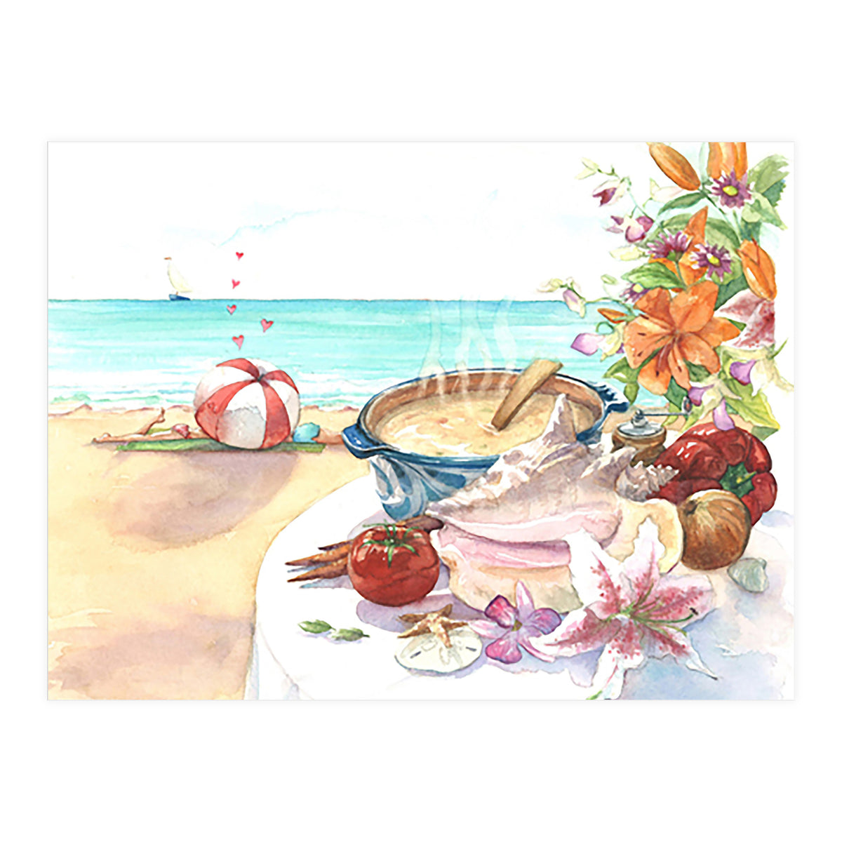 Beach Picnic  (Print Only)