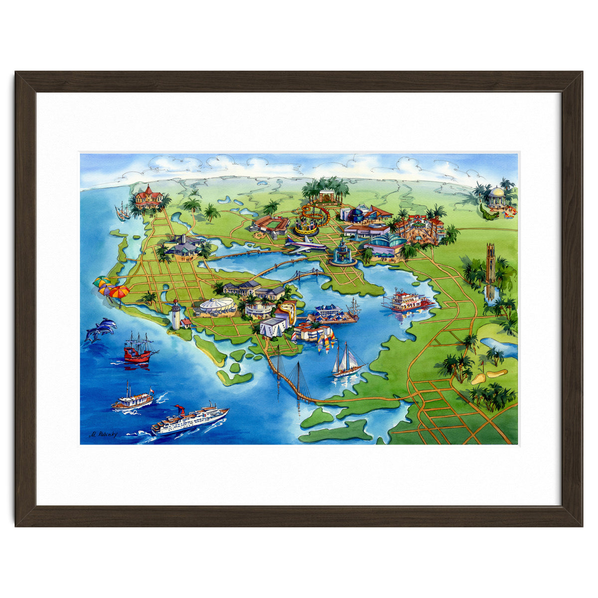 Tampa Bay Illustrated Map