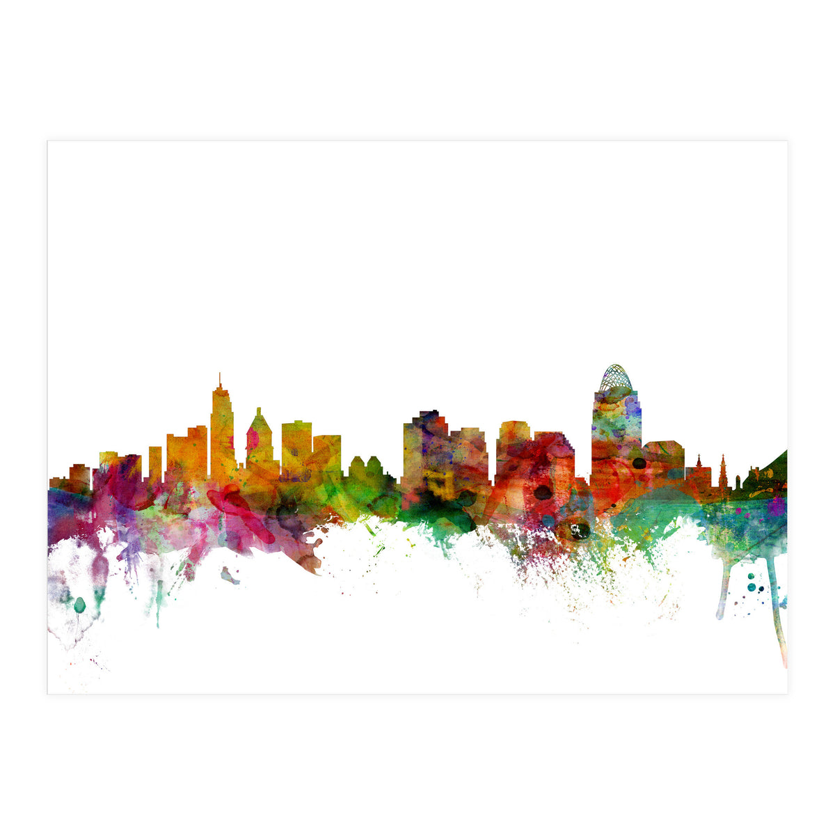 Cincinnati Ohio Skyline (Print Only)