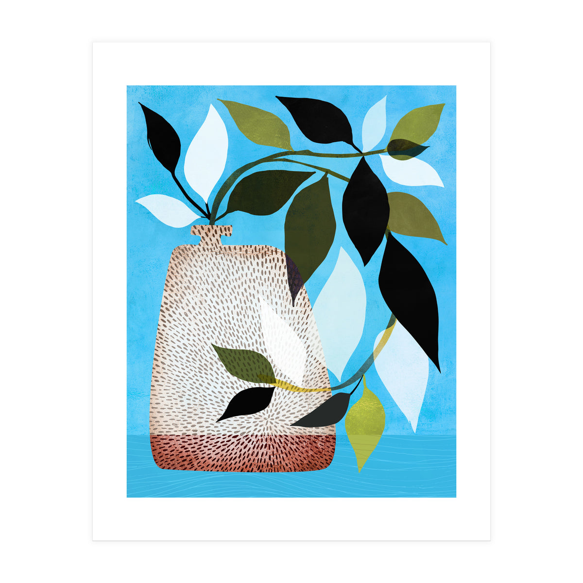 Tropical Ivy + Blue Sky (Print Only)