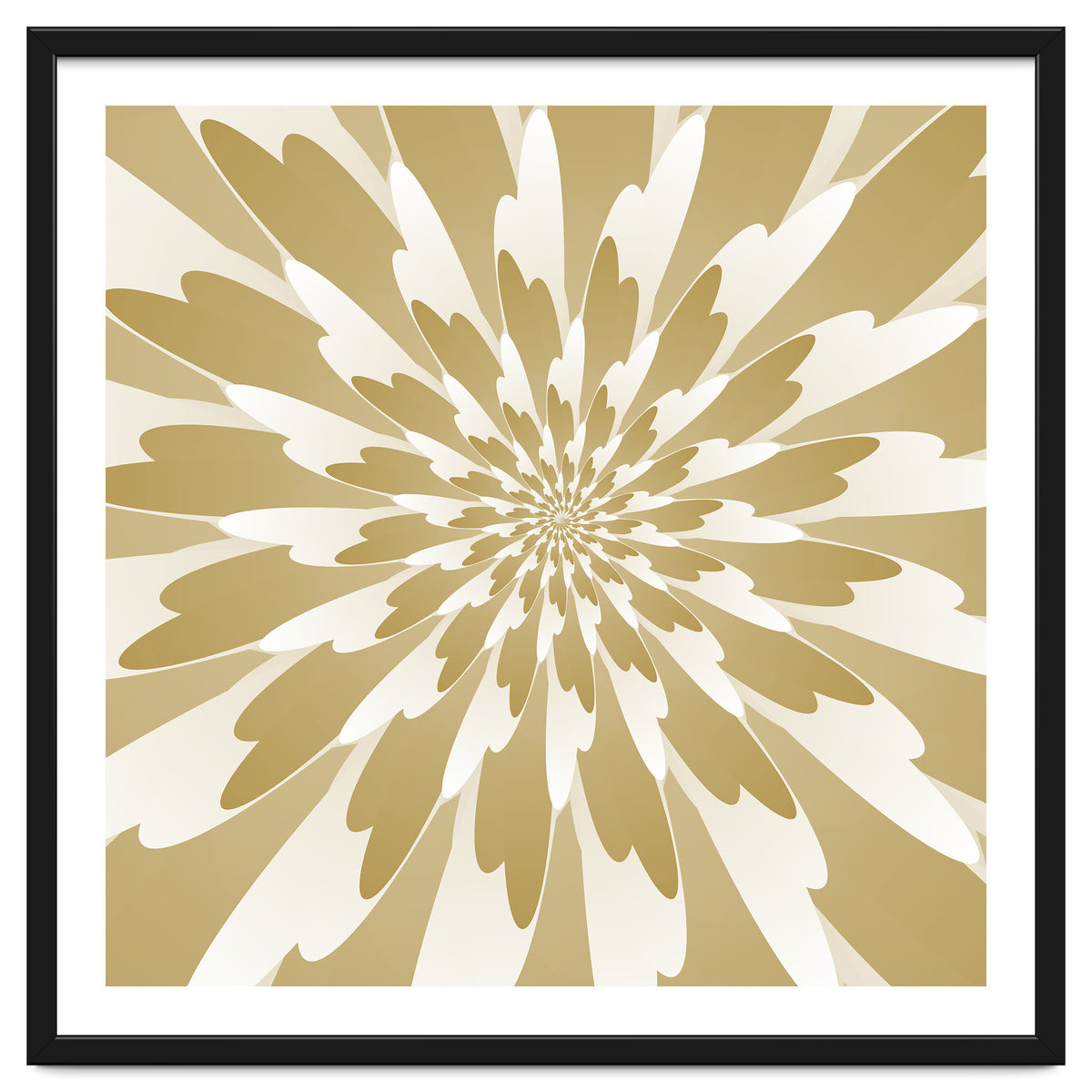 Spiral Flower Design Art