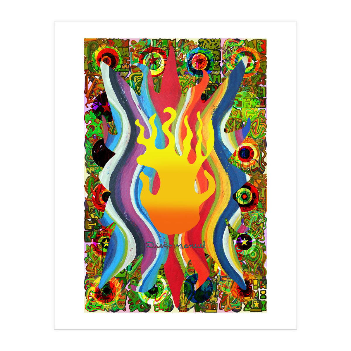 Fuego Y Graffiti 8 (Print Only)