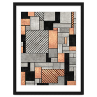 Random Pattern - Concrete and Copper