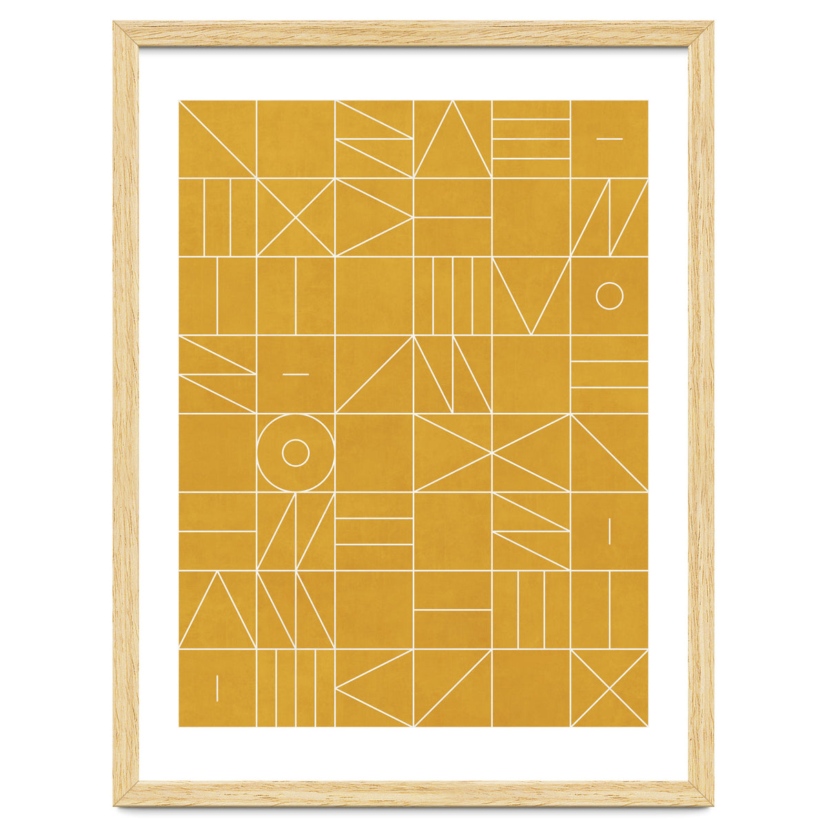 My Favorite Geometric Patterns No.4 - Mustard Yellow