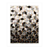 Marble Cubes - Black and White (Print Only) thumbnail