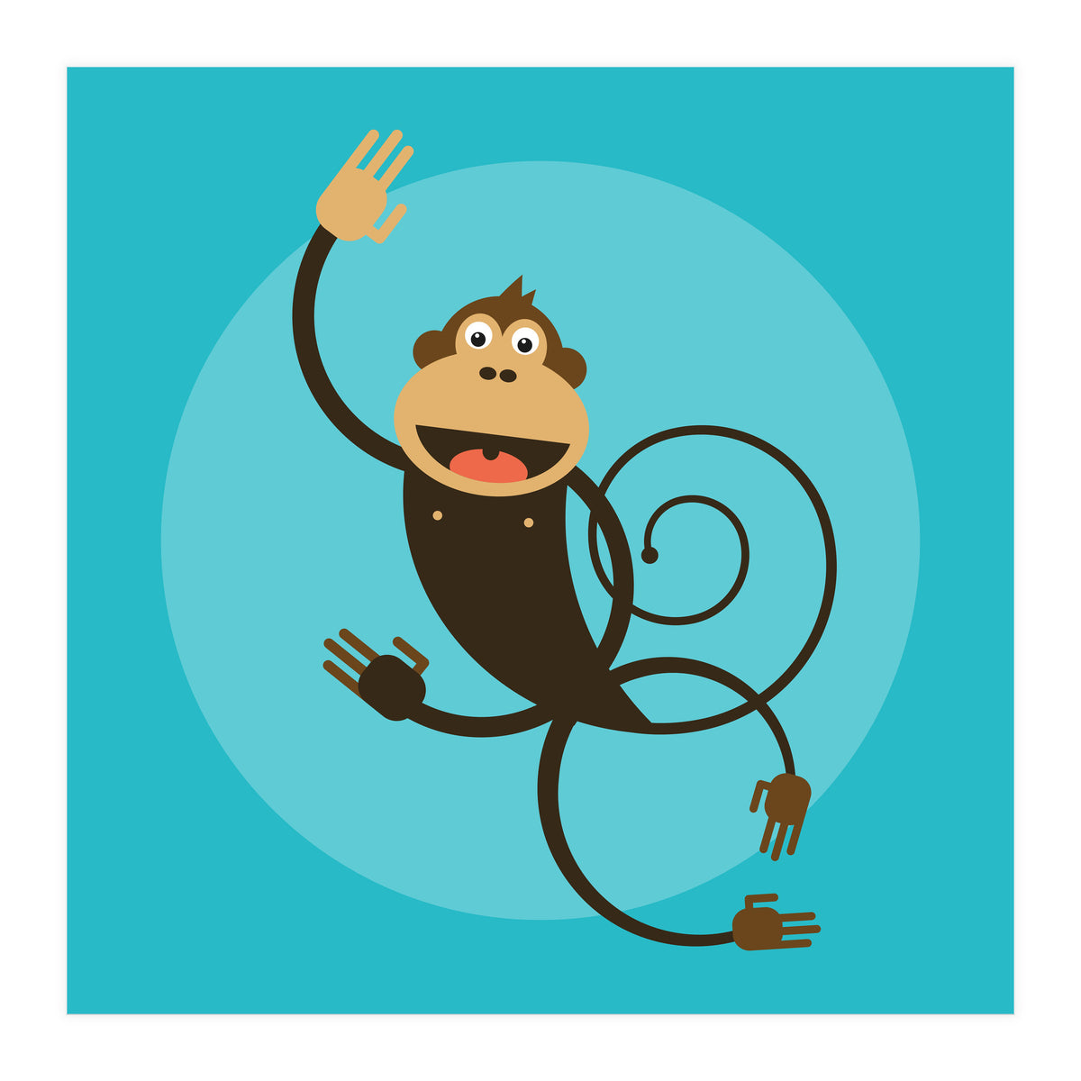 Kids Room Monkey (Print Only)