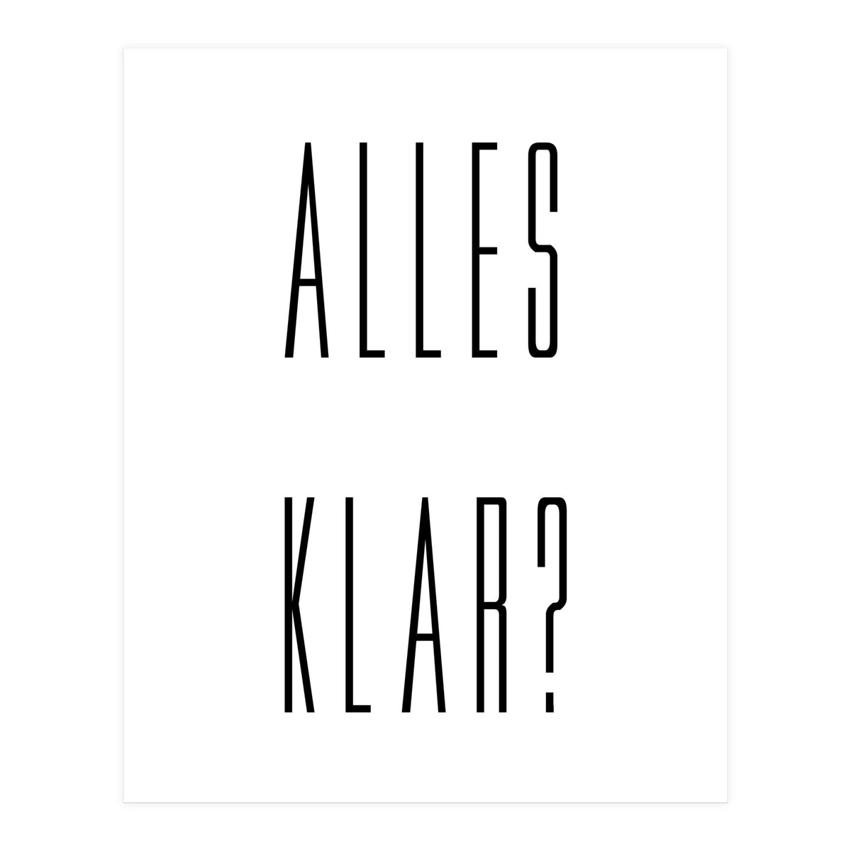 Alles Klar - German vocabulary! (Print Only)