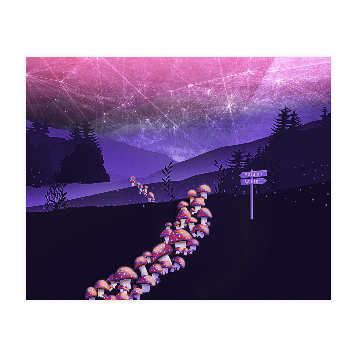 Mushroom Wanderlust (Print Only)