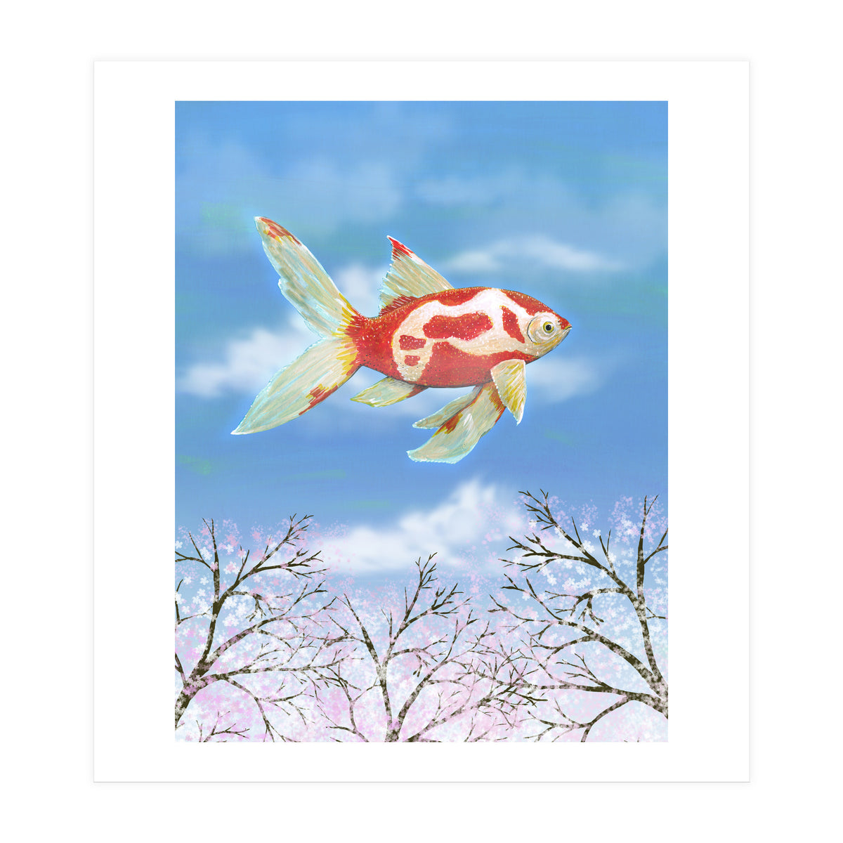 Flying goldfish (Print Only)