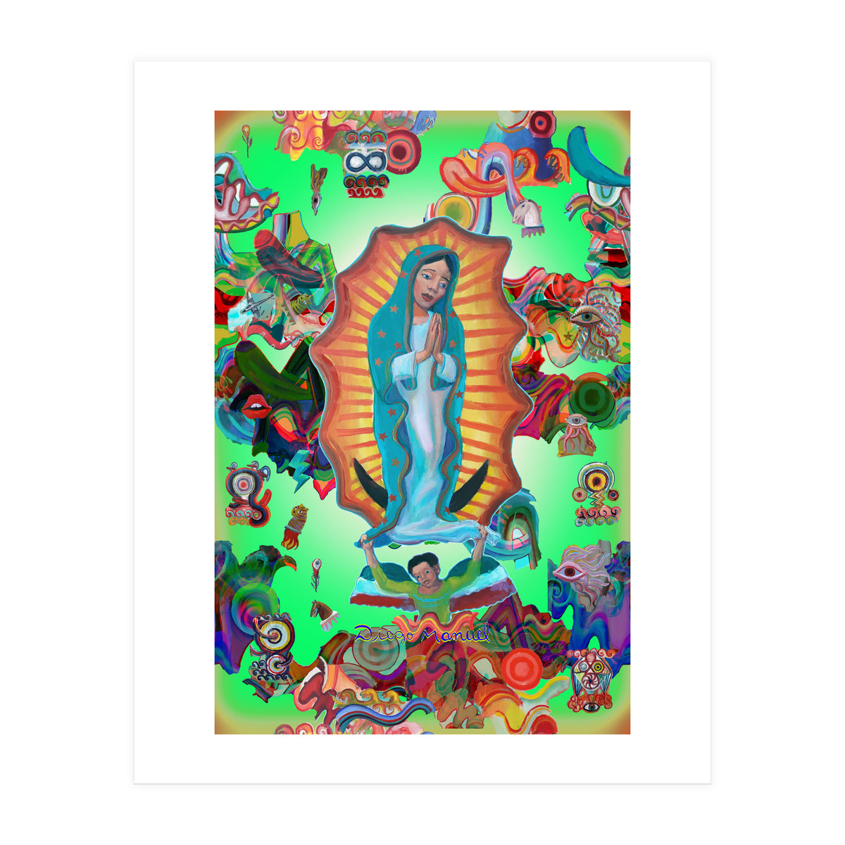 Virgen Y Graffiti 18 (Print Only)