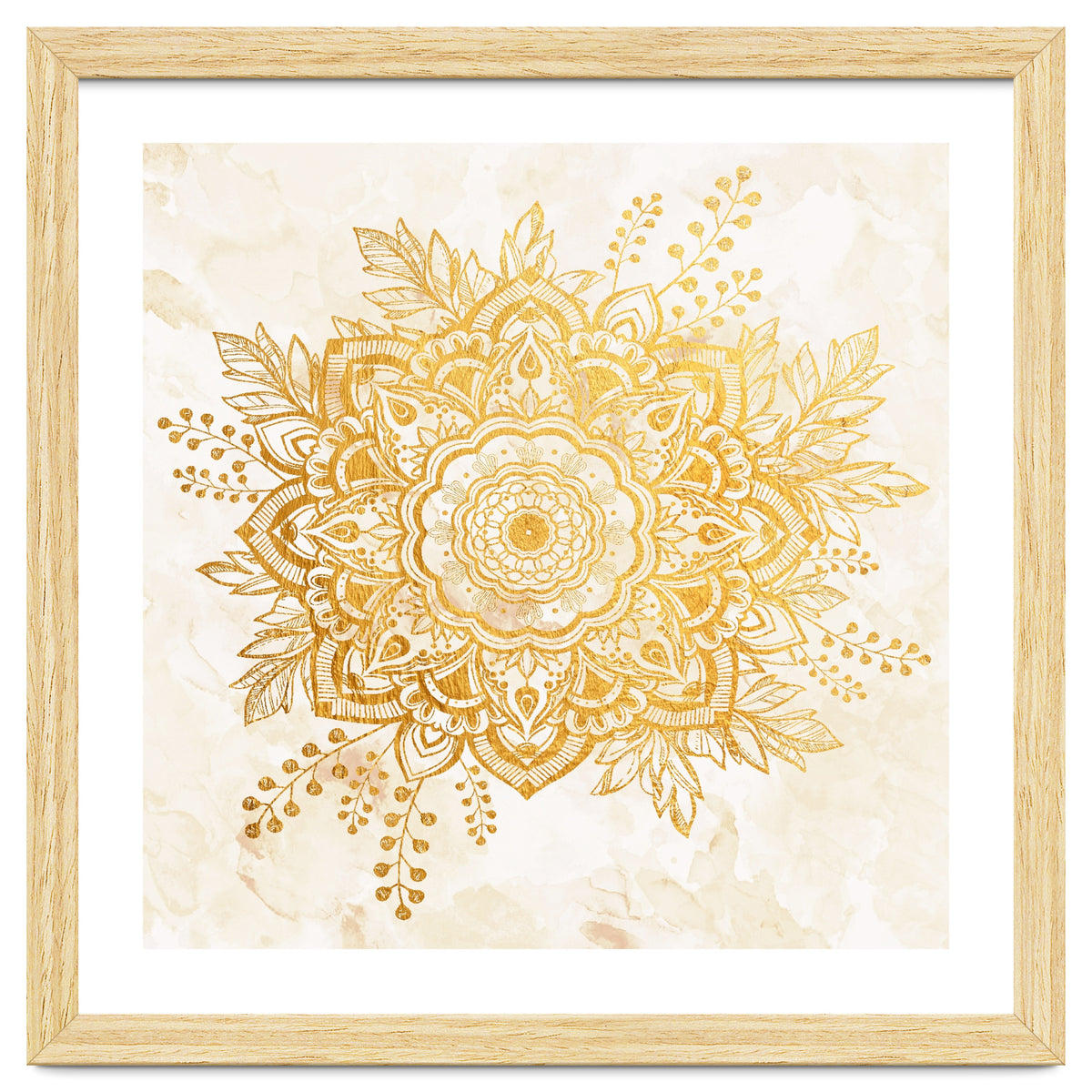 Queen Starring of Mandala-Gold Sunflower II