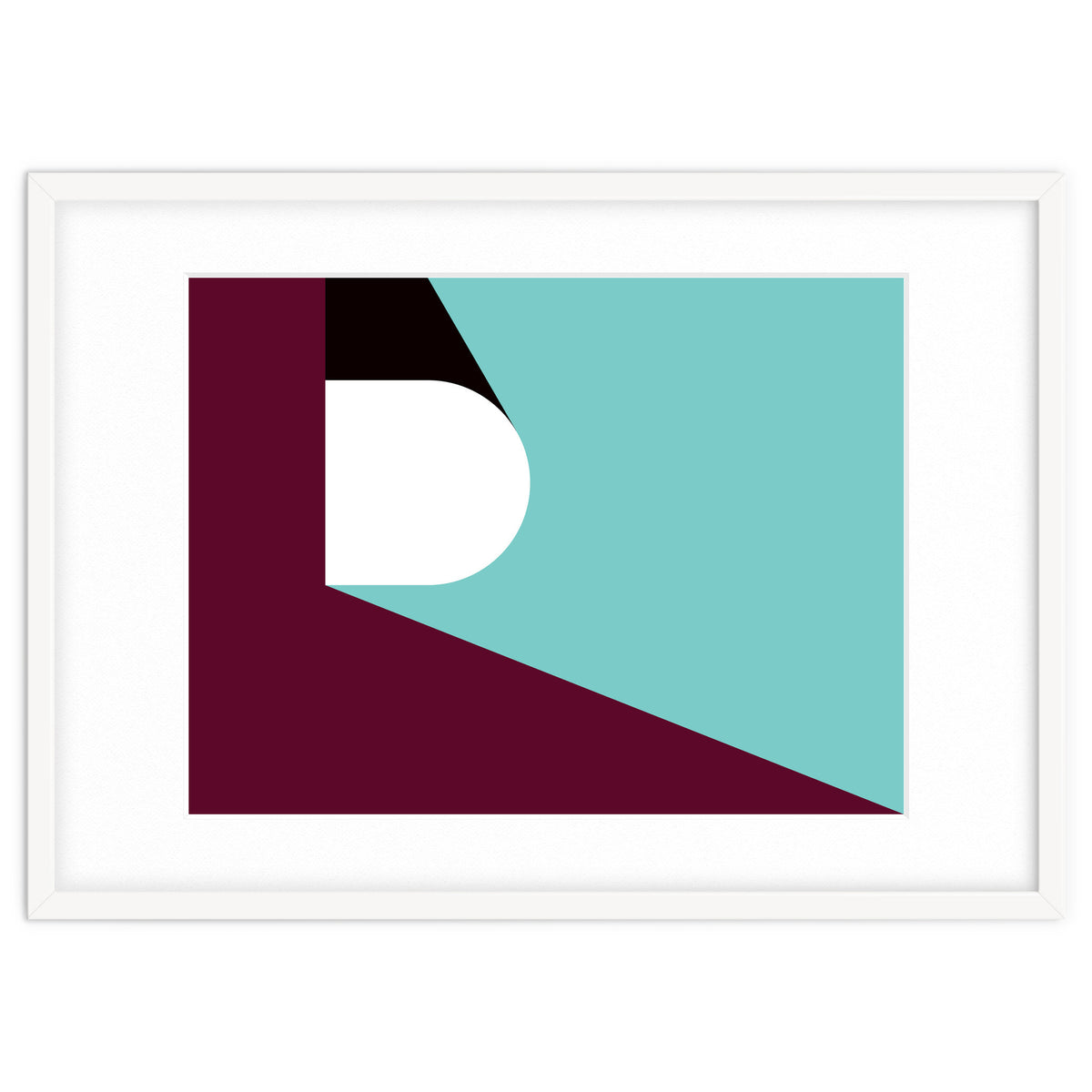 Geometric Shapes No. 82 - purple & teal