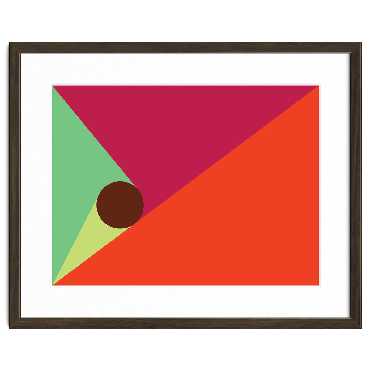 Geometric Shapes No. 25 - orange, mint & purple
