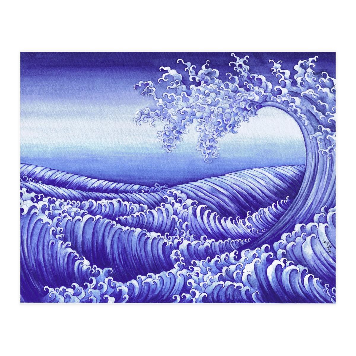 Turbulent Water Triptych part 3 (Print Only)