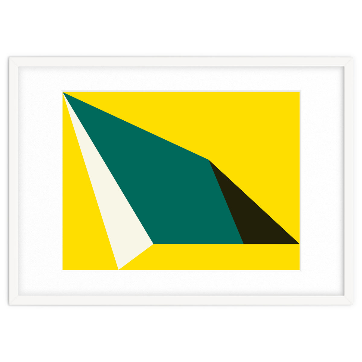 Geometric Shapes No. 74 - yellow, green & black