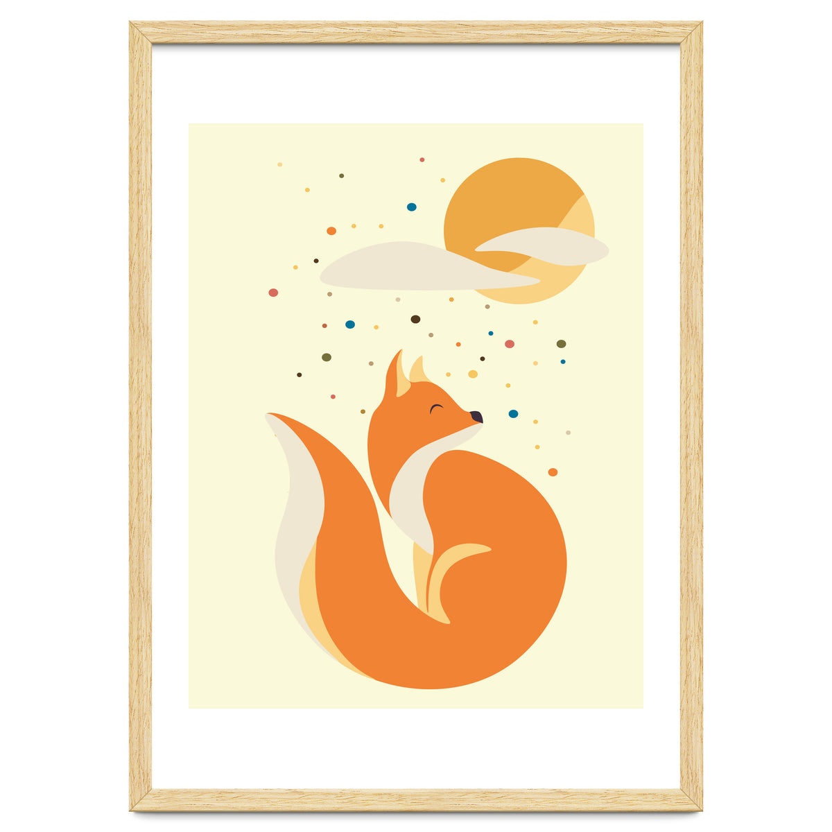 Foxy felt with the heart