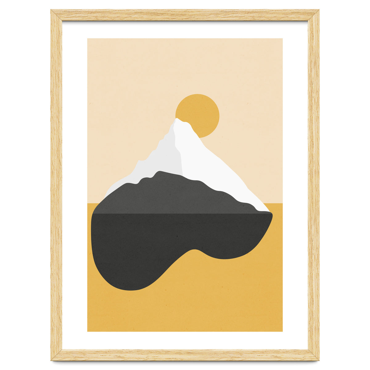Abstract Mountain - Golden Desert