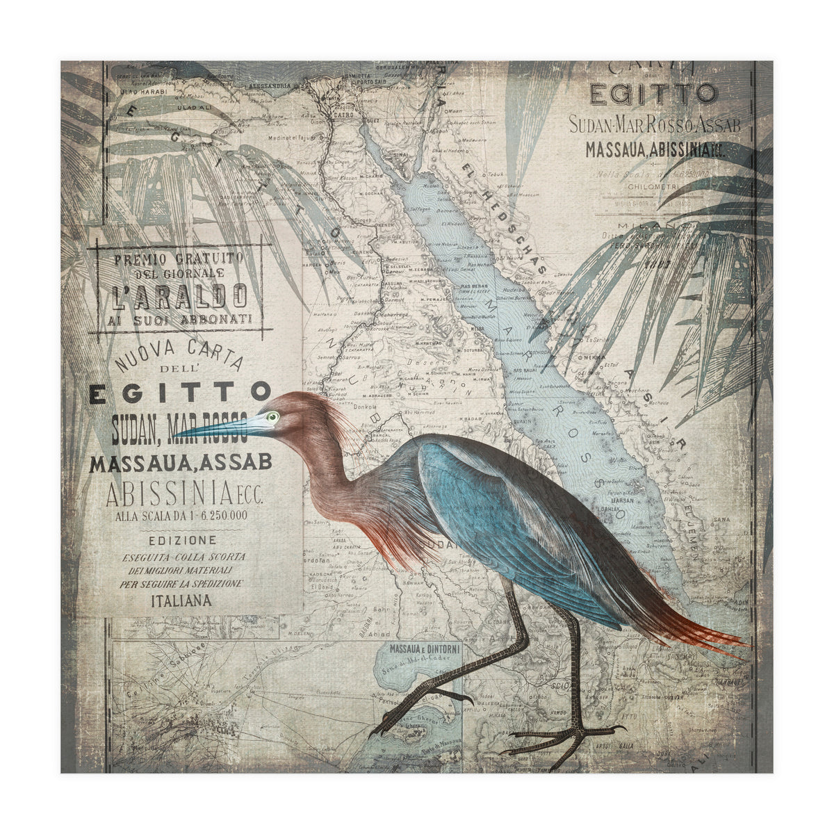 Egypt Heron (Print Only)