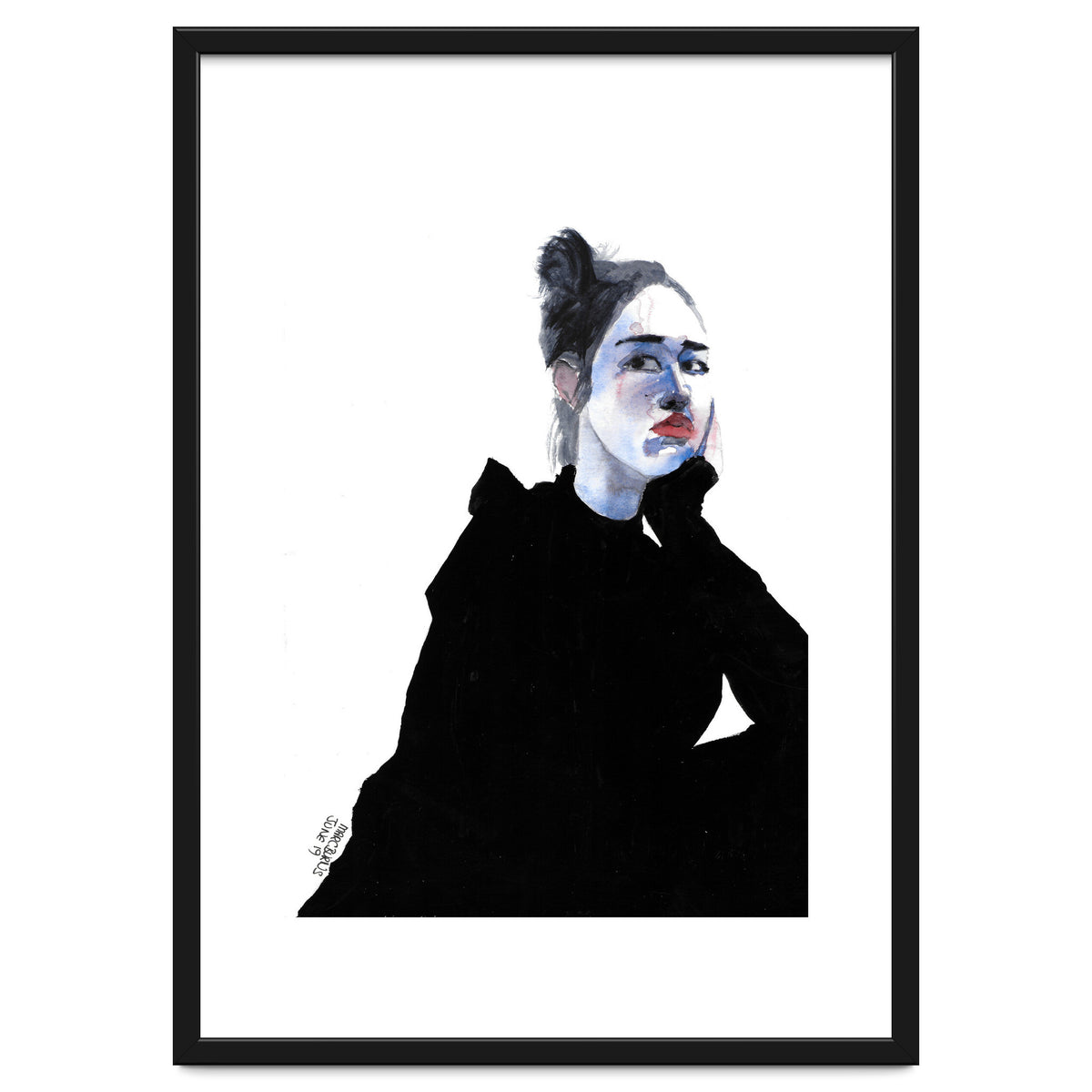 Untitled #48 Woman in a black dress