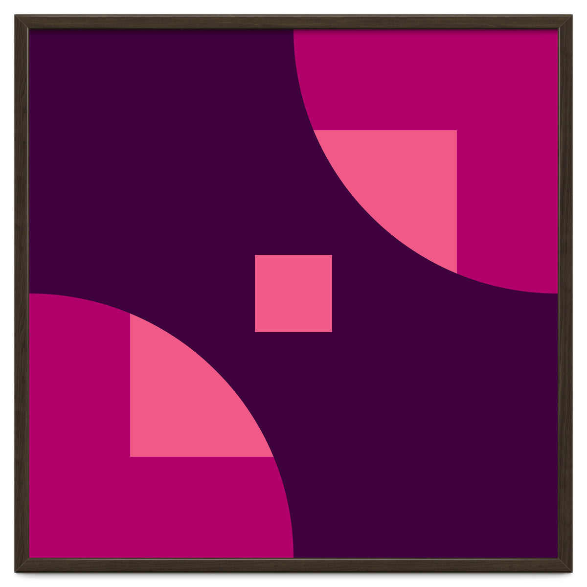 Geometric Shapes No. 1 - purple & pink squares