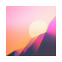 Sun Desert Mountain Sky (Print Only)