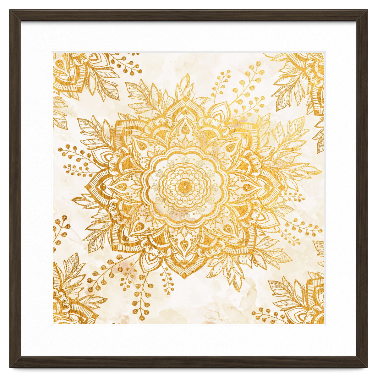 Queen Starring of Mandala-Gold Sunflower I
