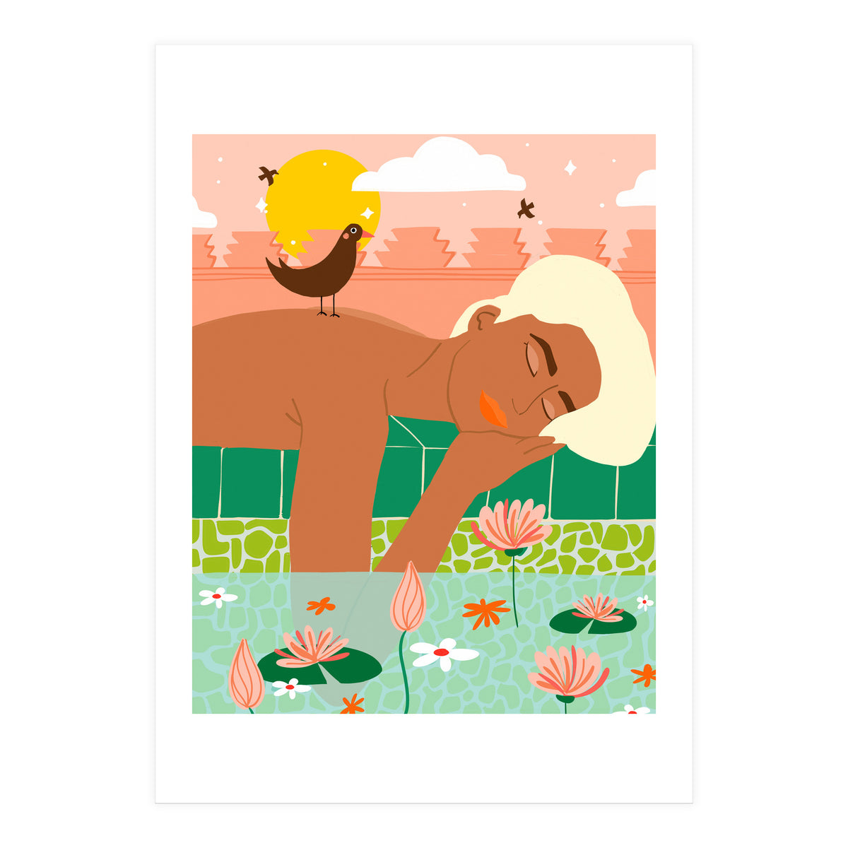 Sunkissed Skin & A Tropical Sky, Let Your Soul & Spirit Fly (Print Only)