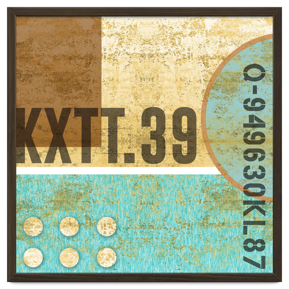 Abstract Industrial Sand And Blue