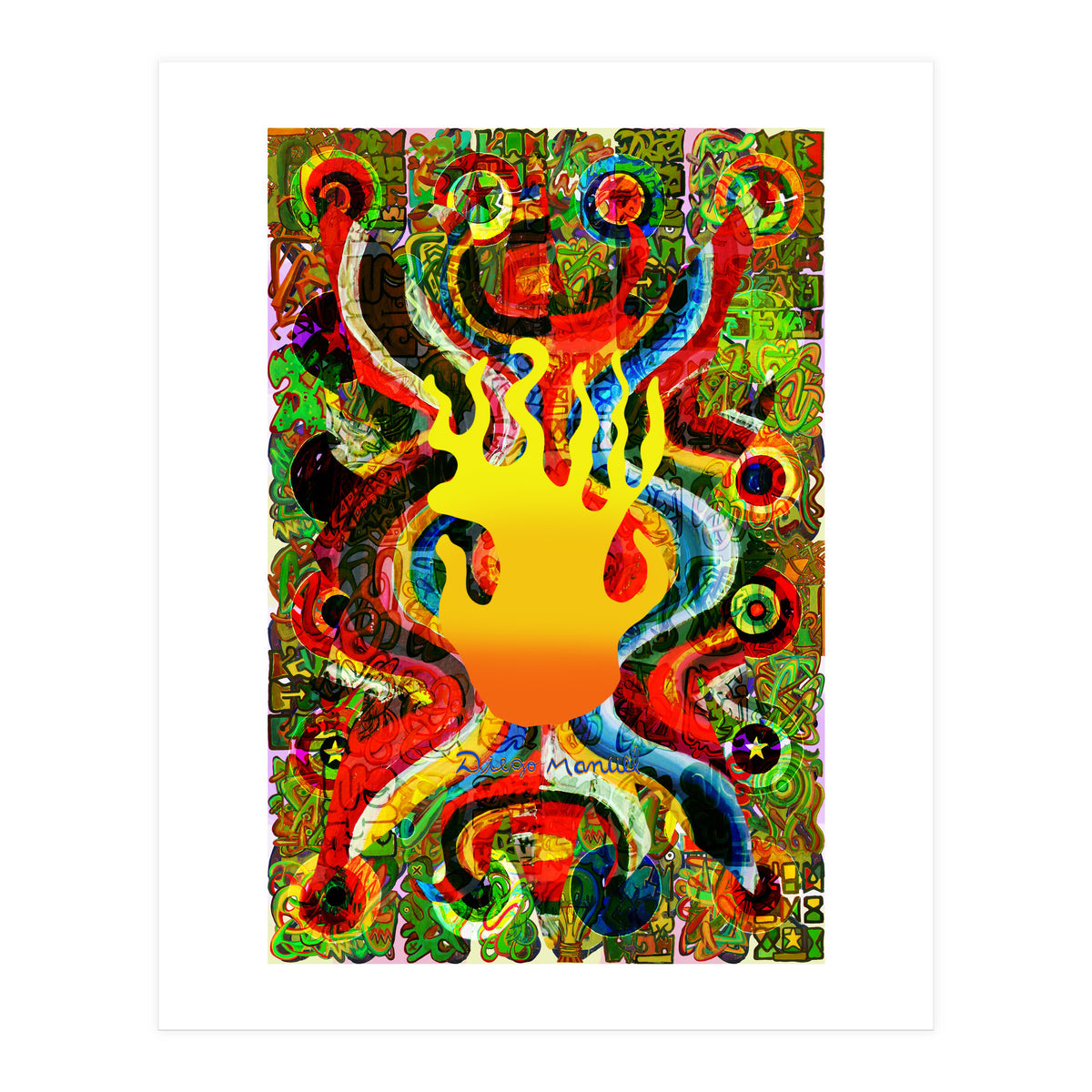 Fuego Y Graffiti 17 (Print Only)