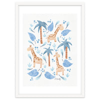 Jungle Giraffes | Blue