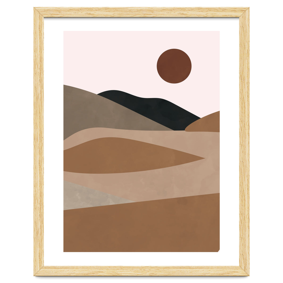 Neutral Mid Century Montain Hills