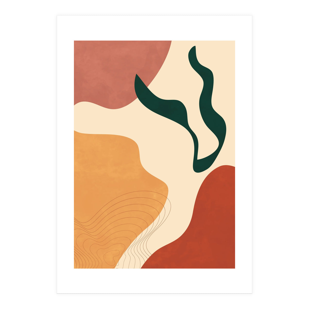 Abstract Scandi Neutral Shapes (Print Only)